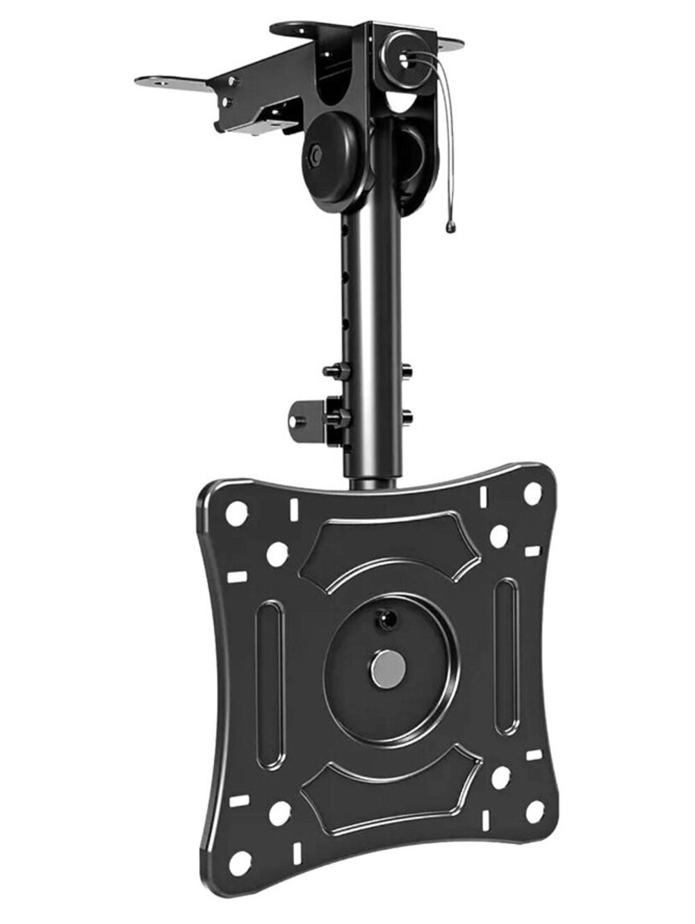 MOUNTUP Folding Under Cabinet TV Mount. Flip Down & Swivel TV Bracket